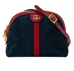 GG Ophidia Dome, Suede, Blue, 486628, 3*